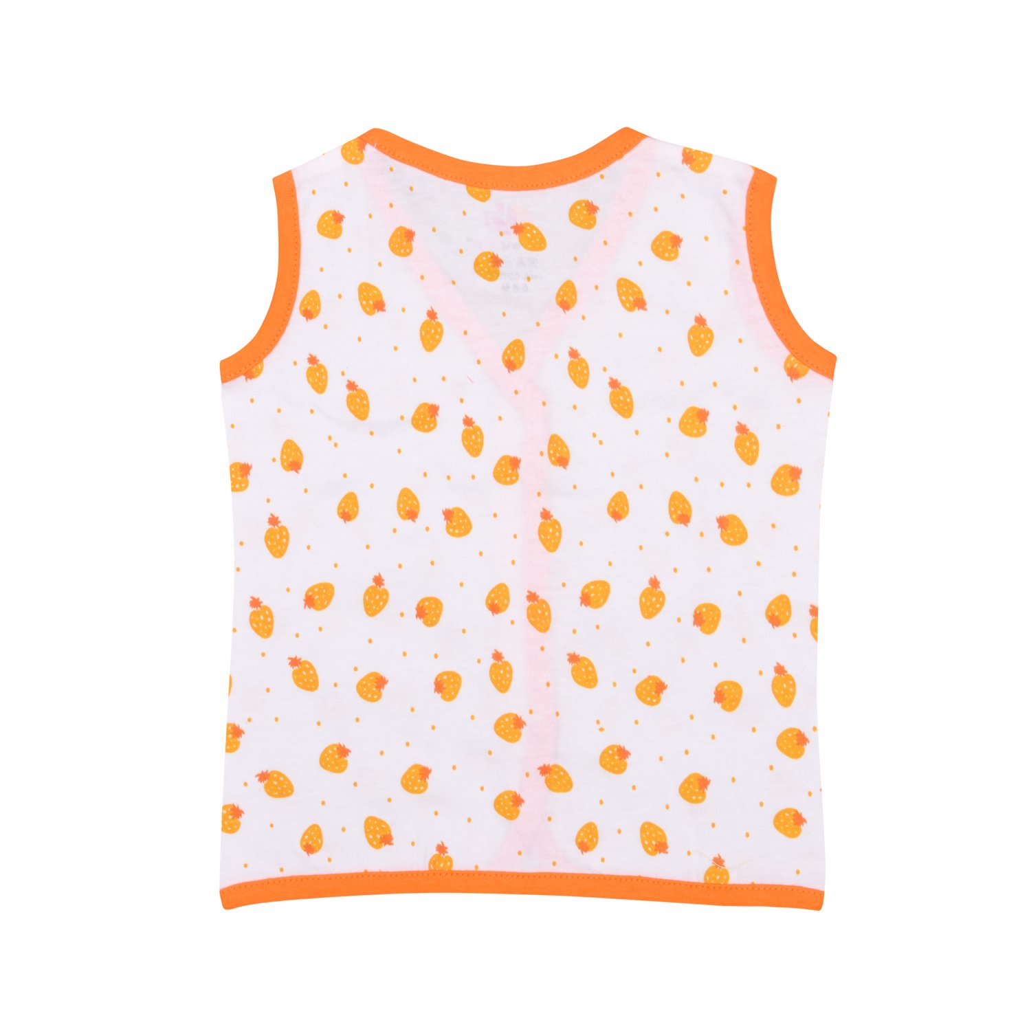Orange and Orchid Unisex Polka Dot Regular Fit Tank Top (Pack of 4) (ONOCMB017_3-6_Multicoloured) 1
