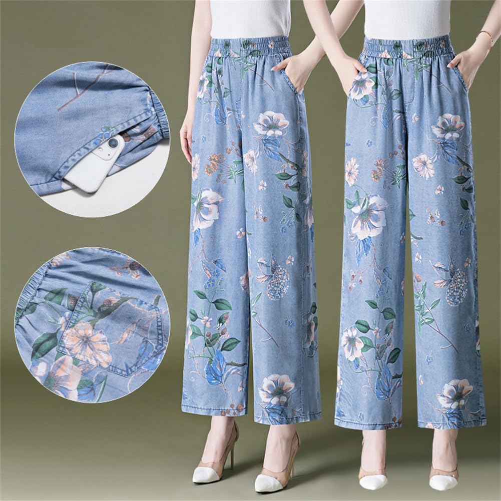 Jeans, Pantalones Anchos, Pantalones Cortos De Mujer, Pantalones Florales, Pantalones Falda, Frescos En Verano