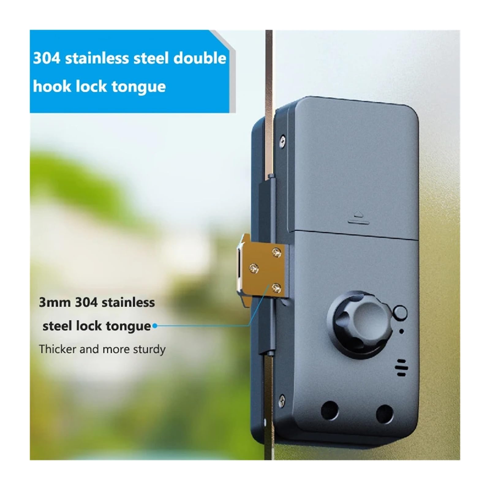 Inteligentny zamek, Bluetooth Inteligentny zamek do szklanych drzwi Odcisk palca Elektroniczny cyfrowy Karta IC Hasło klucza