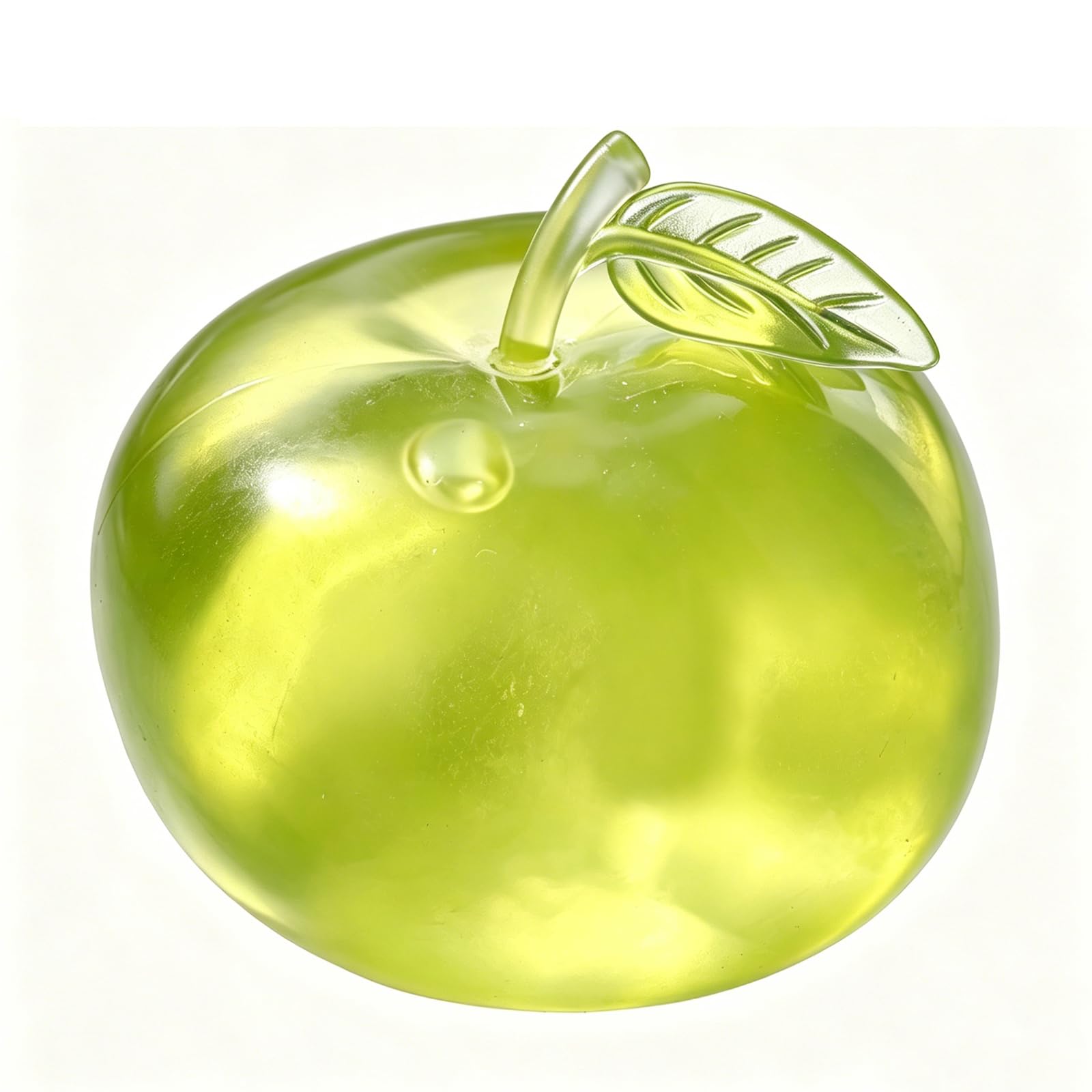 Apple Squishy, Slow Rising Stress Relief, 2026 New Realistic Green Apple Shaped Squeezes Balls, Soft Cute Fruit Anxiety Relief for Office Home Travel (Green)
