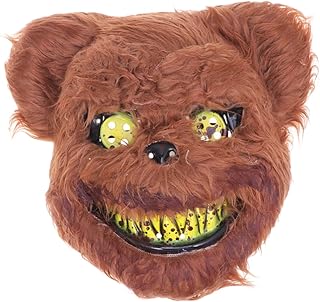 Amosfun Mascarada Rosto Festa De Halloween Desempenho De Halloween Prop Festa Cosplay- Máscara De Cosplay Máscara De Baile Máscara De Halloween Máscara Facial De Terror Maquiagem De Baile