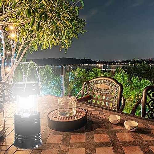 MeYuxg Pack of 2 LED Camping Lights, Solar Camping Lamp, Rechargeable Waterproof Camping Lantern, Hand Lamp, Power Bank, 3 Light Modes for Fishing, Hiking, Adventure, Hunting - Image 7