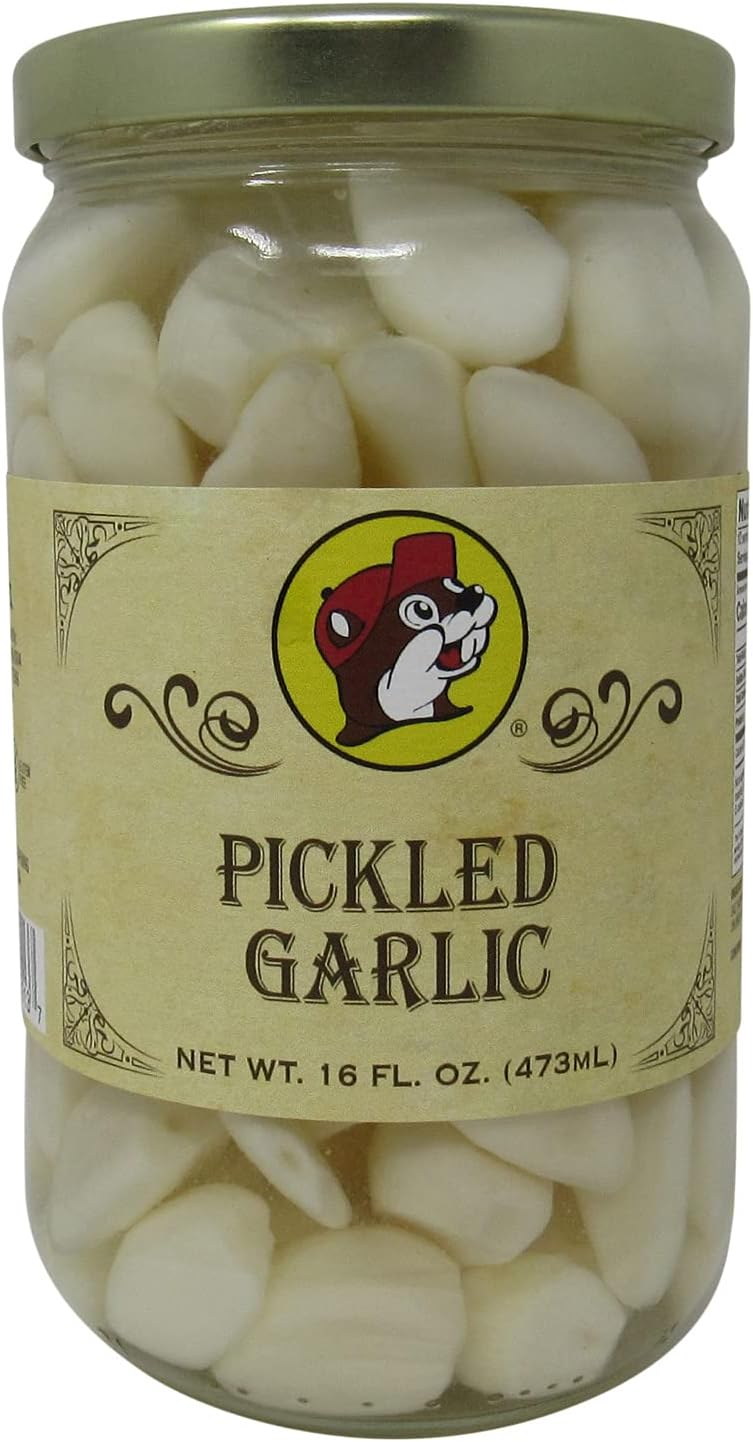 Pickled Garlic in a Resealable Jar, Gluten Free, No High Fructose Corn Syrup, 16 Fl Ounces