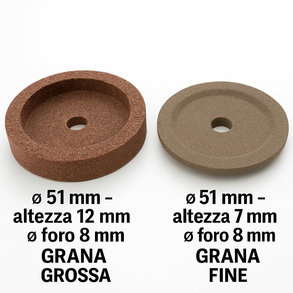 Meules Abrasives Ø51 mm Set 2 pour Trancheuse Berkel Manconi RGV