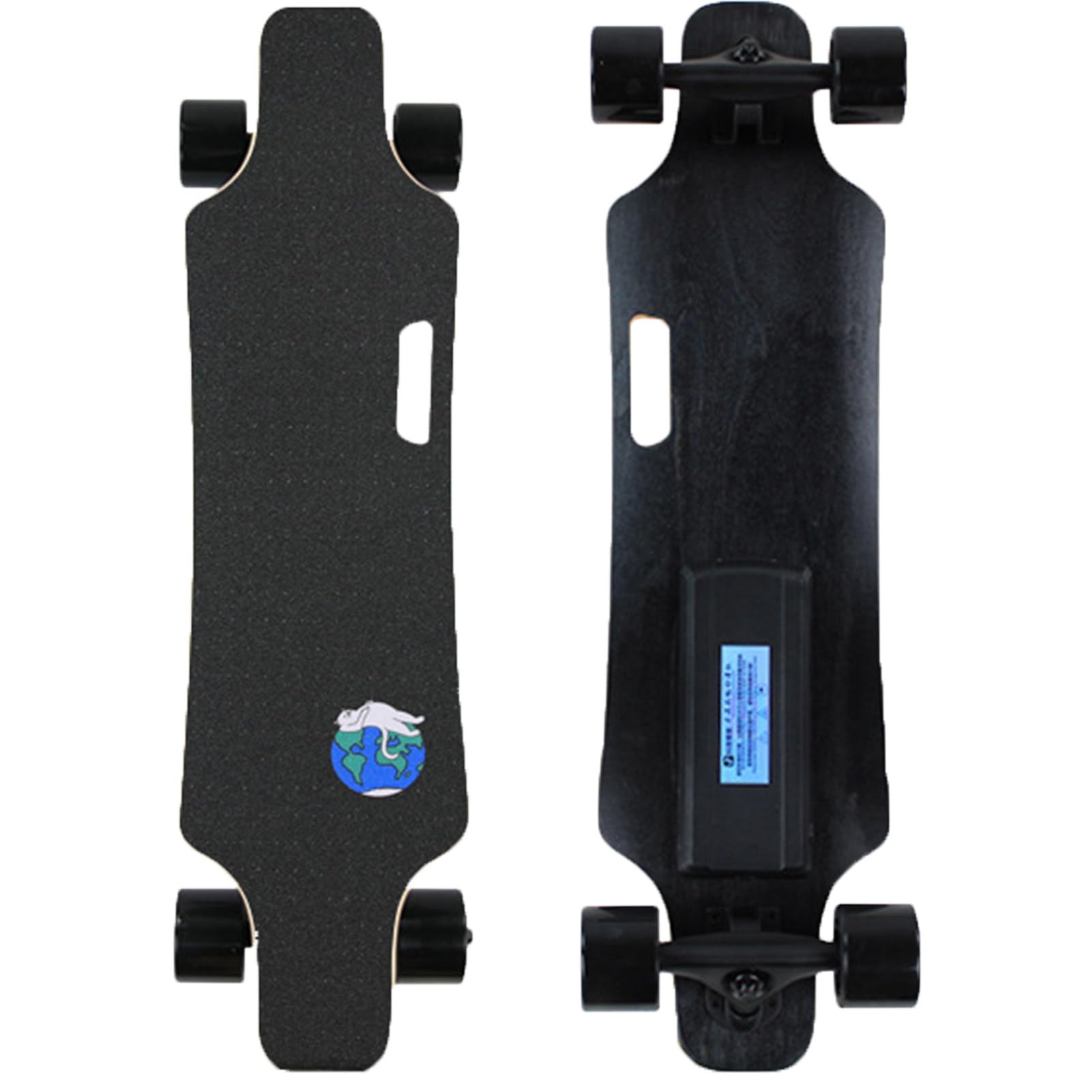 Pwekzxt C Electri Skateboard Longboard For Adults, Easy Ontrol With Remote,Ommuting E-Longboard,Range 15Km, 200Lb Apacity, 7-Layer Maple Deck, Maximum Incline 15%