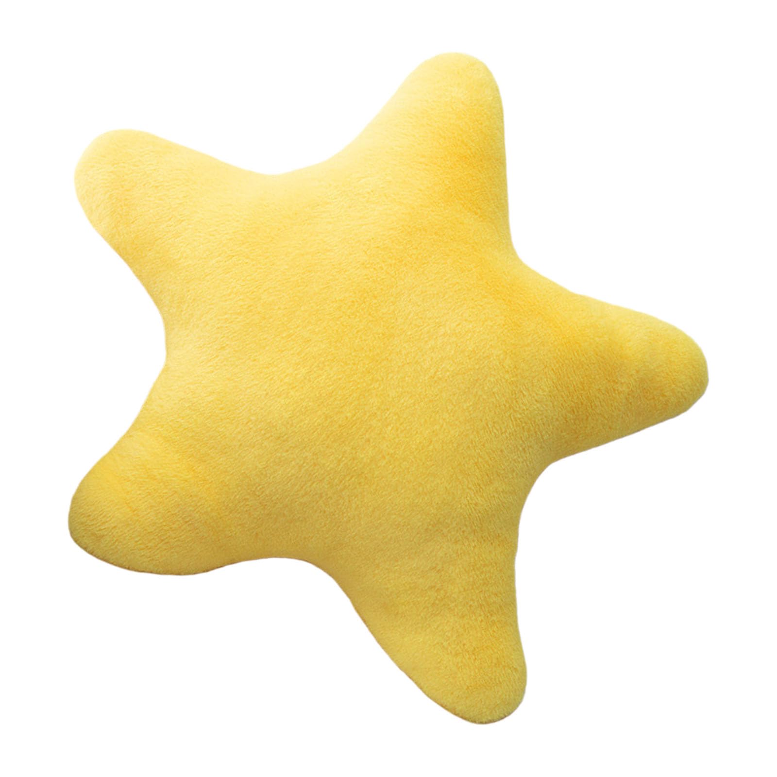 Buxuaaaa Yellow Star Shape Stuffed Toy Throw Pillow With Breathable Filling Home Decors Sofa Couch Plush Cushion 40Cm Plush Sofa Cushion