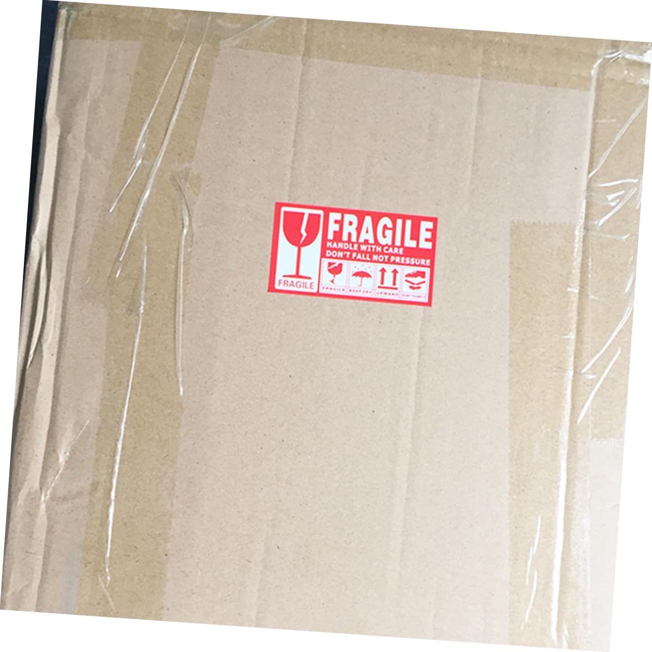 Etiquetas Adhesivas de Advertencia Frágiles Rojas para Envío, Fácil de Pegar, Material Papel, Paquete de 500 Unidades para Embalaje Seguro