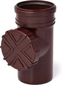 Regen Wasser Reinigungsrohr DN 100 Ø 110 mm braun grau graphit orange ...