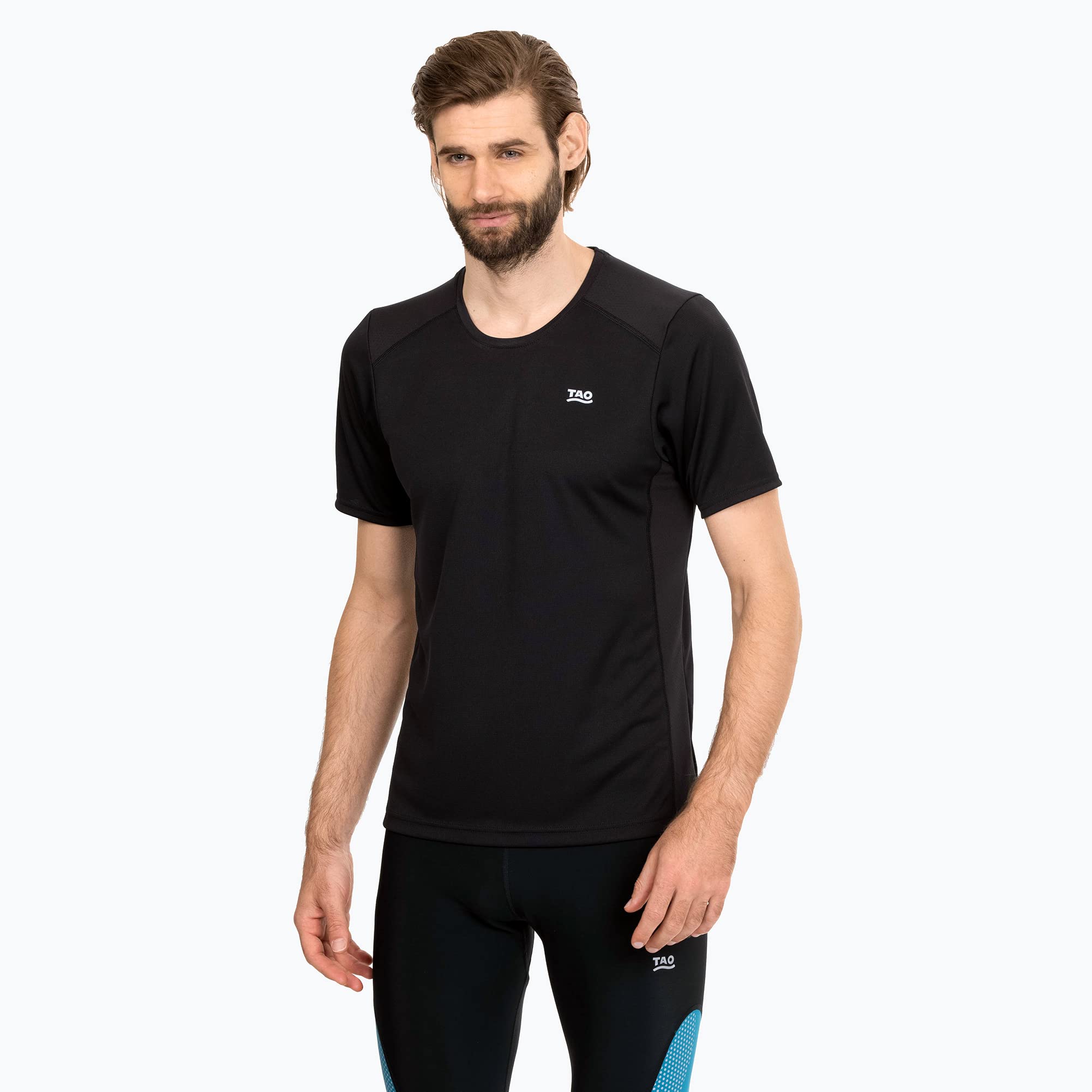 TAO. Einfach Laufen. Atmungsaktives Laufshirt für Herren | Nachhaltig & fair Pino Black