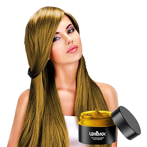 UrbanX Material de cera lavable para colorear el cabello, color unisex, crema para peinar, peinado, pomada, fiesta temporal, cosplay, ingredientes
