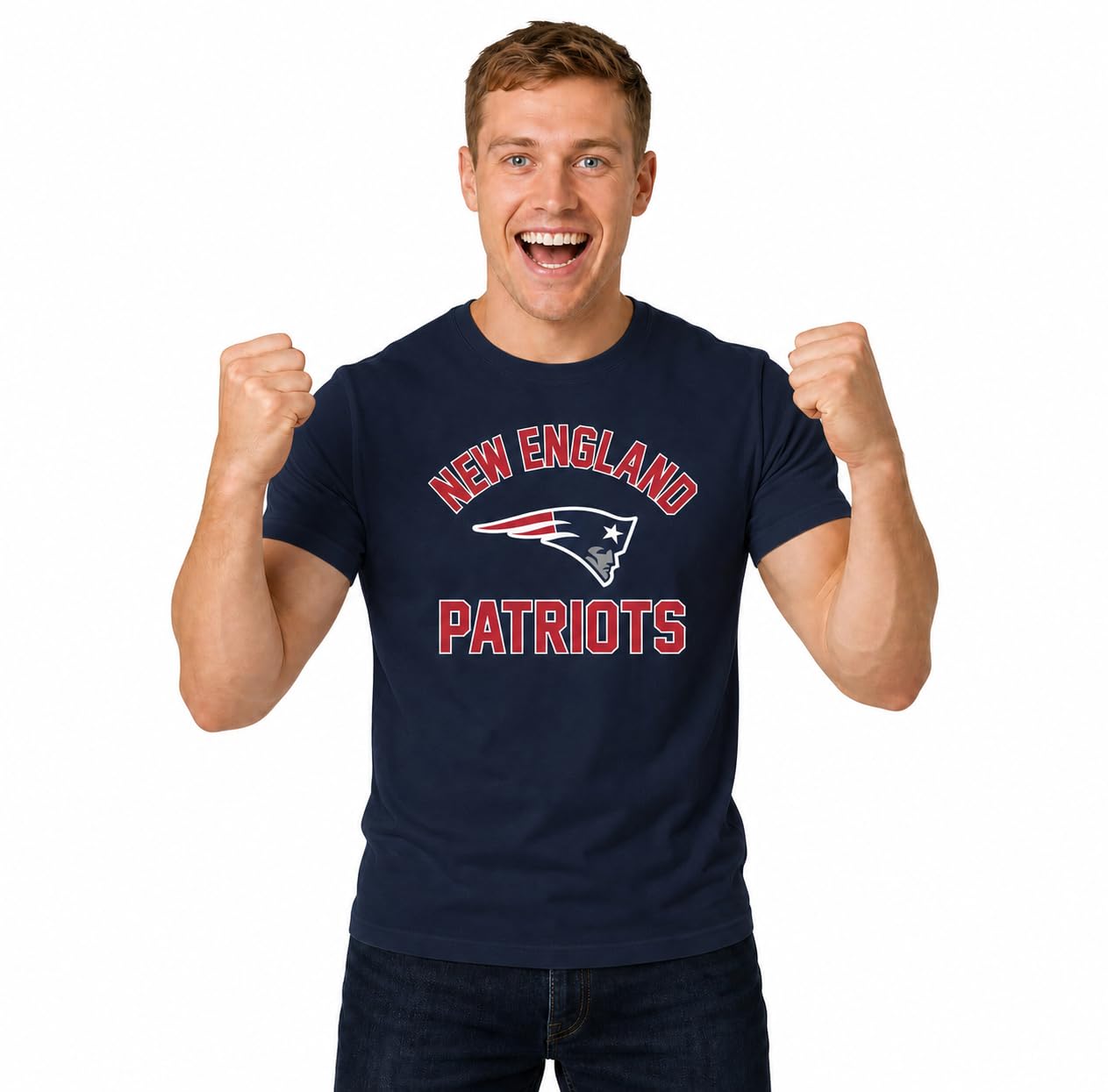 NFL Gameday Cotton Blend T-Shirt for Men and Women - Licensed | Officially licensed NFL gameday cotton blend tee with thermal print team graphics - tagless fit S to 5XL