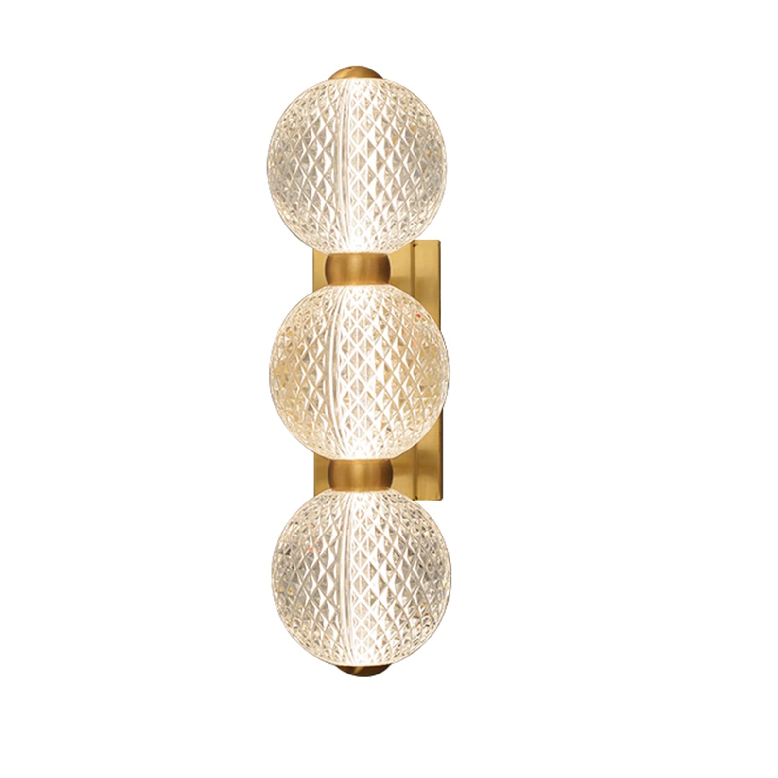 MARURY Wall Mounted Lamp Indoor Industrial Wall Light Fixture Modern Wall Lamp 3-Light with White Globe Glass, for Farmhouse Bedroom Bathroom Vanity