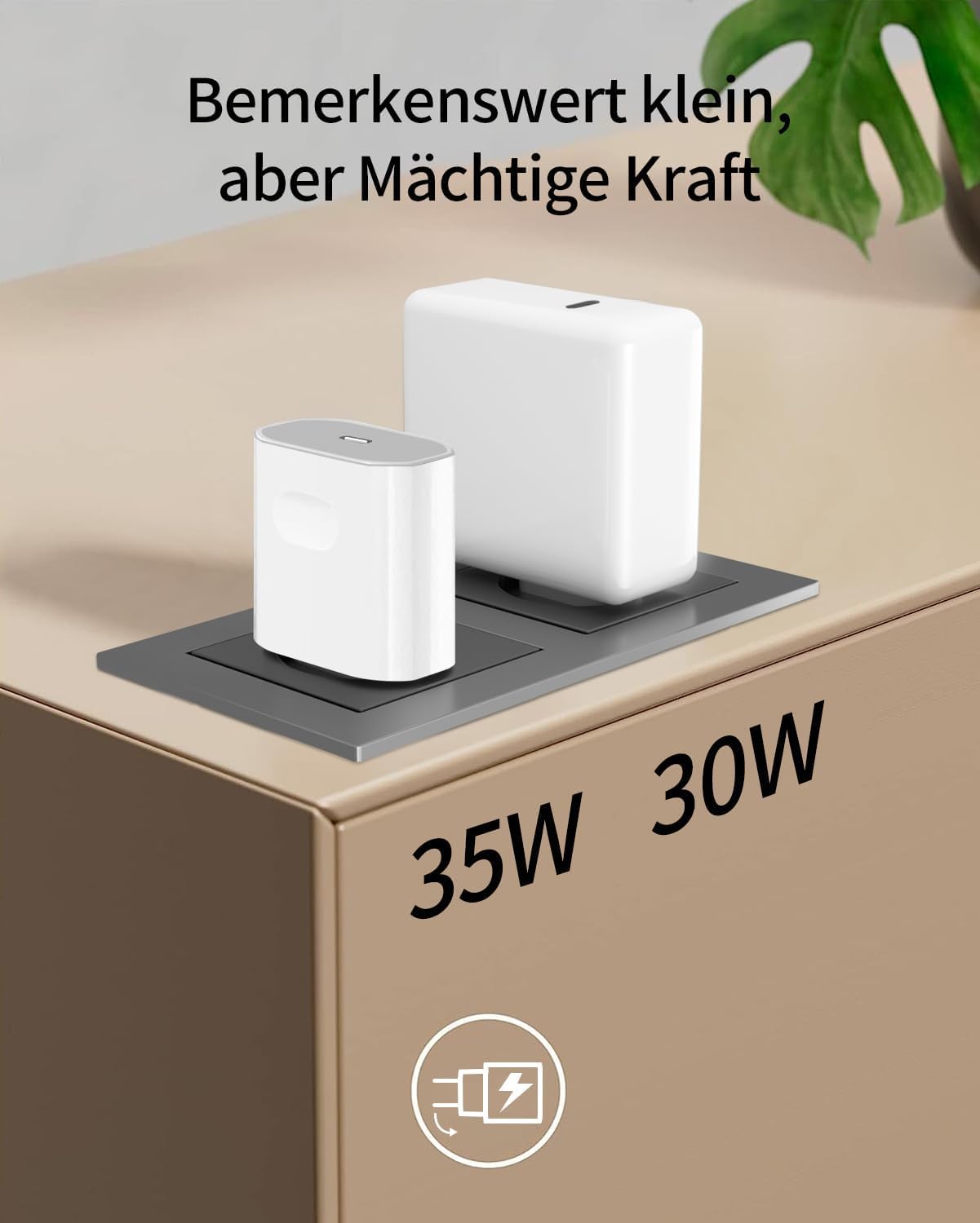 Ładowarka do iPhone 17 16 15 14 13 12 11 adapter USB C 35 W do iPhone 17 16 15 Pro/Max, zasilacz USB C, szybka ładowarka