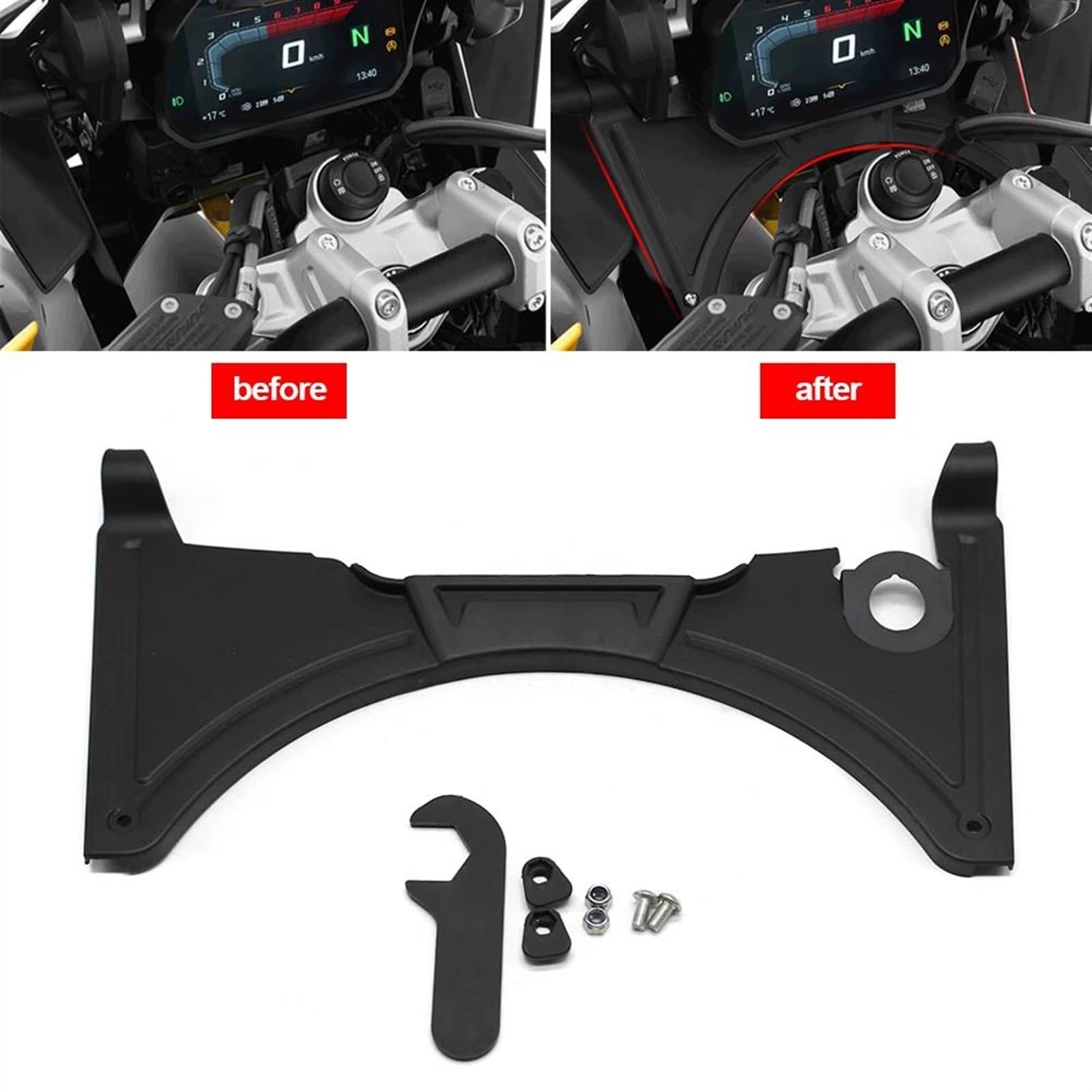 Aileron AéRodynamique Carénage Carénage De Cockpit De Moto pour BMW R1200 R1250GS ADV Adventure R1250 GS 2018 – 2022 Déflecteur De Fourche Ascendant pour R1200GS LC