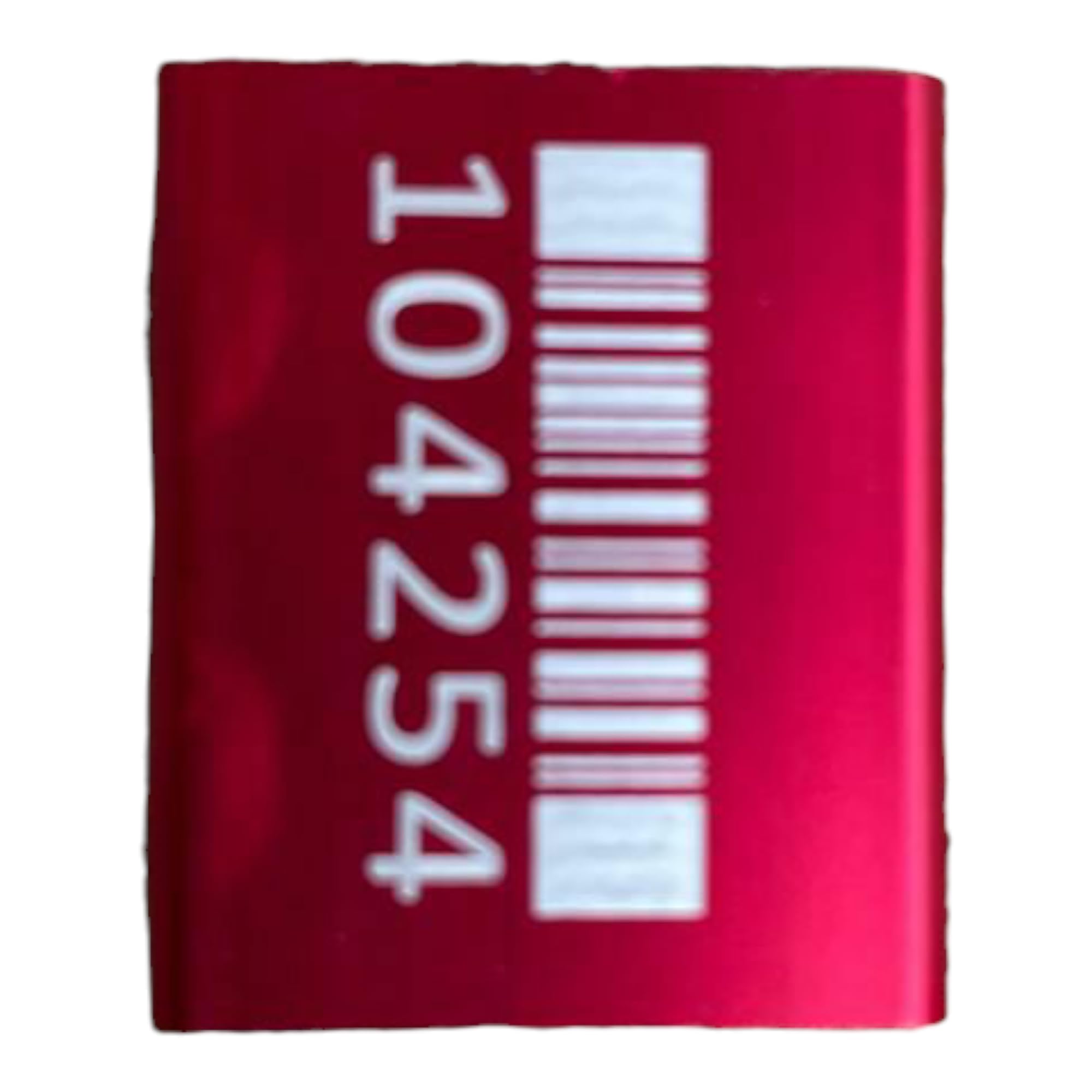 Lot de 100 joints de sécurité en métal de haute sécurité numérotés inviolables en aluminium - Rouge - 40 cm