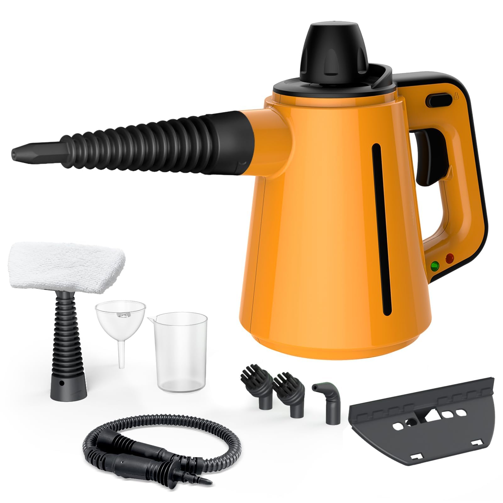 Multifunctionele stoomreiniger, tank-stoombezem, 2000 W, 5 bar, 1,8 l stoombuis, 2 m stoomreiniger met 13 accessoires voor keukens, badkamers, auto-interieurs Multifunctionele stoomreiniger, tank-stoombezem, 2000 W, 5 bar, 1,8 l stoombuis, 2 m stoomreiniger met 13 accessoires voor keukens, badkamers, auto-interieurs