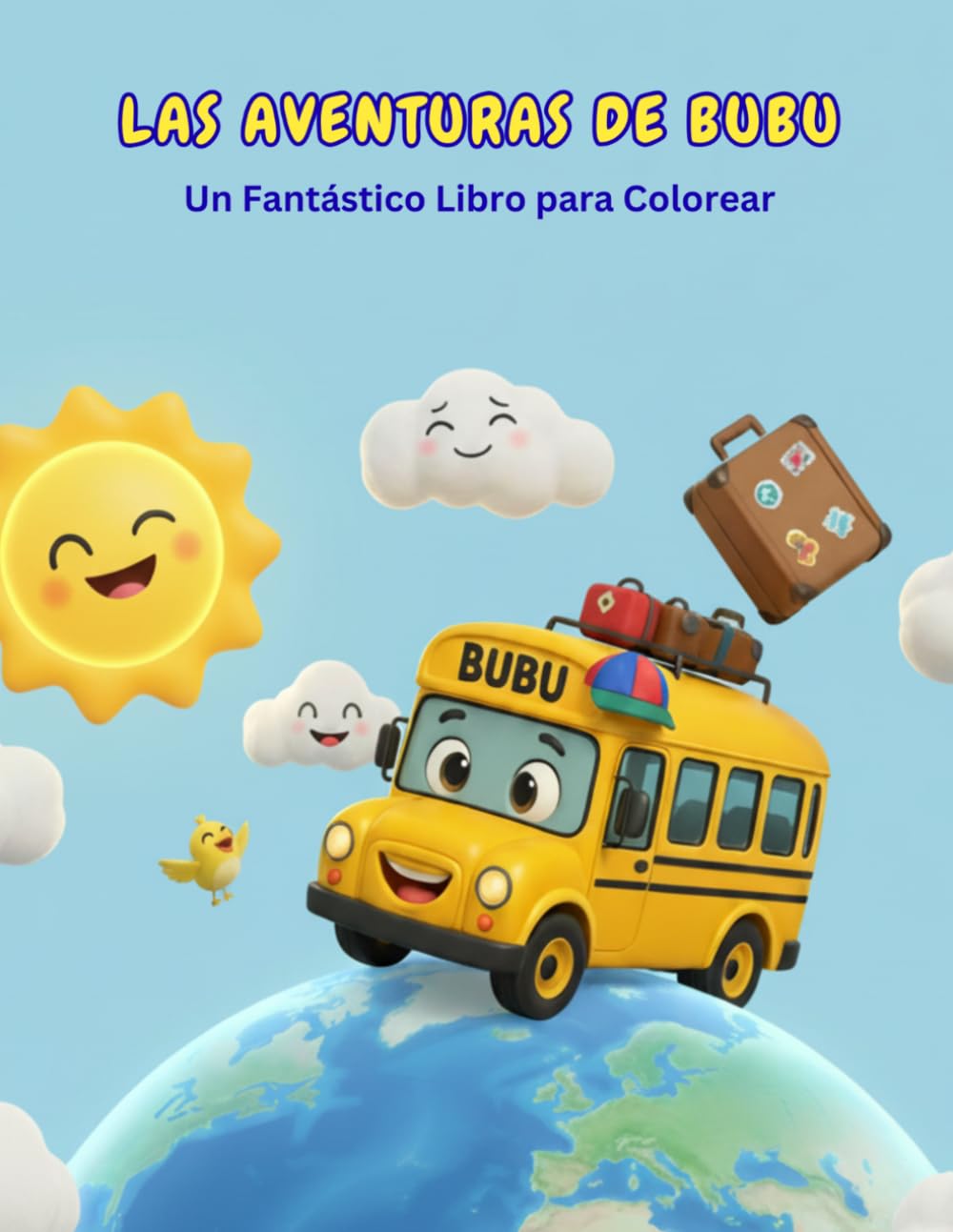 Las Aventuras de Bubu el Bus: Libro para Colorear para Niños: Aventuras Divertidas con Animales, Huevos Sorpresa y Amigos de la Granja