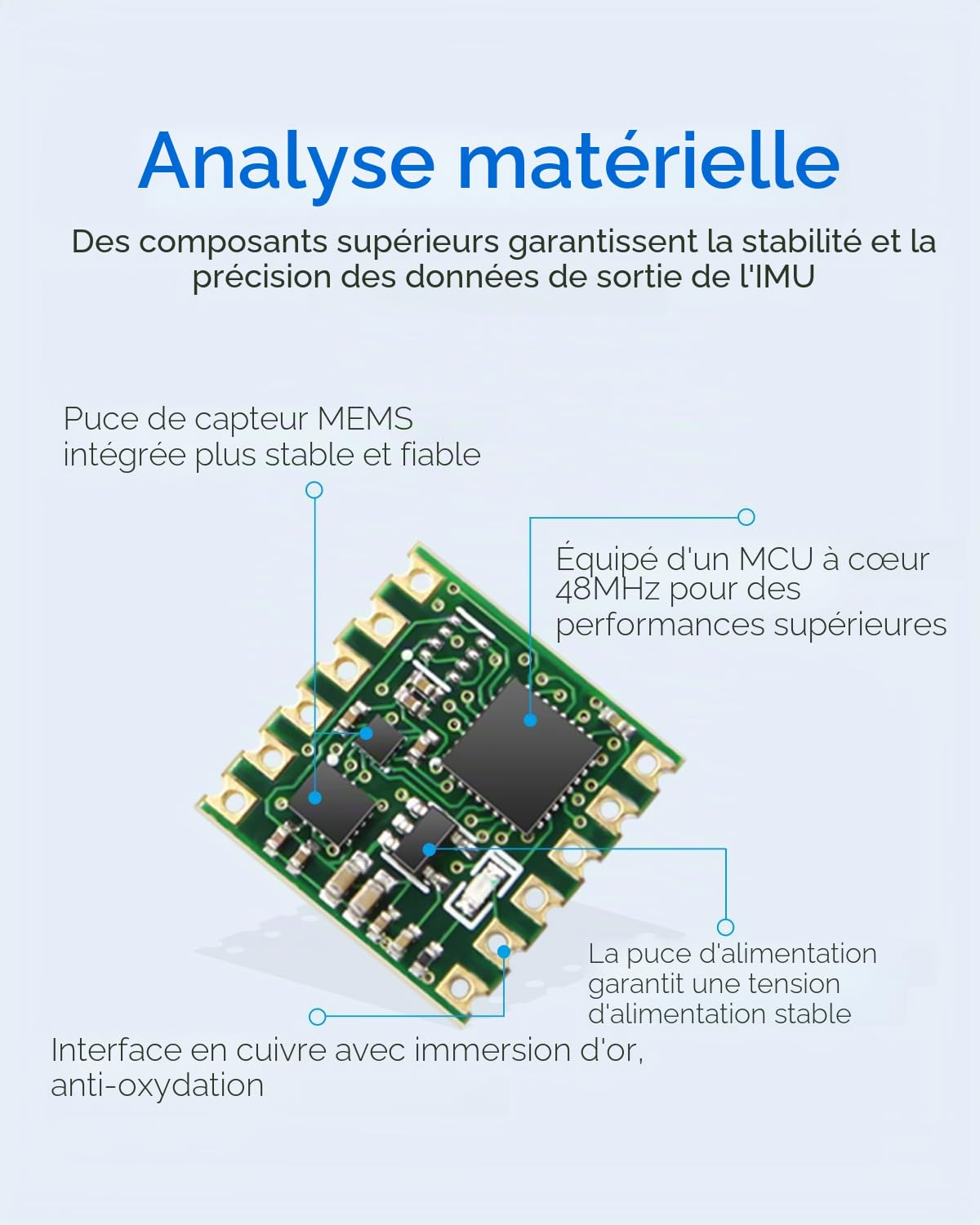 [Enregistreur d'accéléromètre IMU] WT901C-232 Capteur d'inclinaison 9 axes, accélération 3 axes, gyroscope, magnétomètre, inclinomètre, boussole numérique, module USB RS232 MPU9250