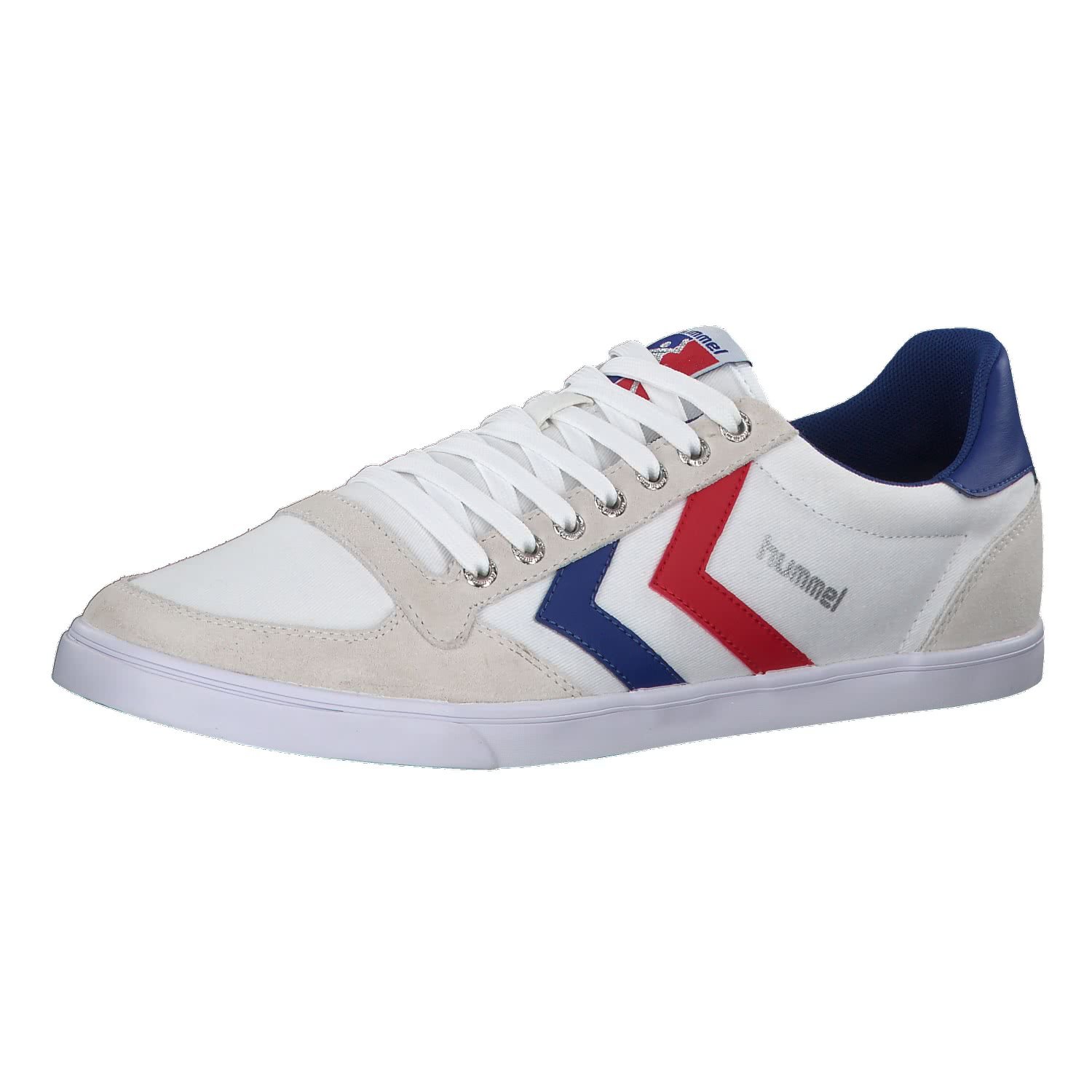hummel Unisex Slimmer Stadil Low Sneaker, White, Size 44