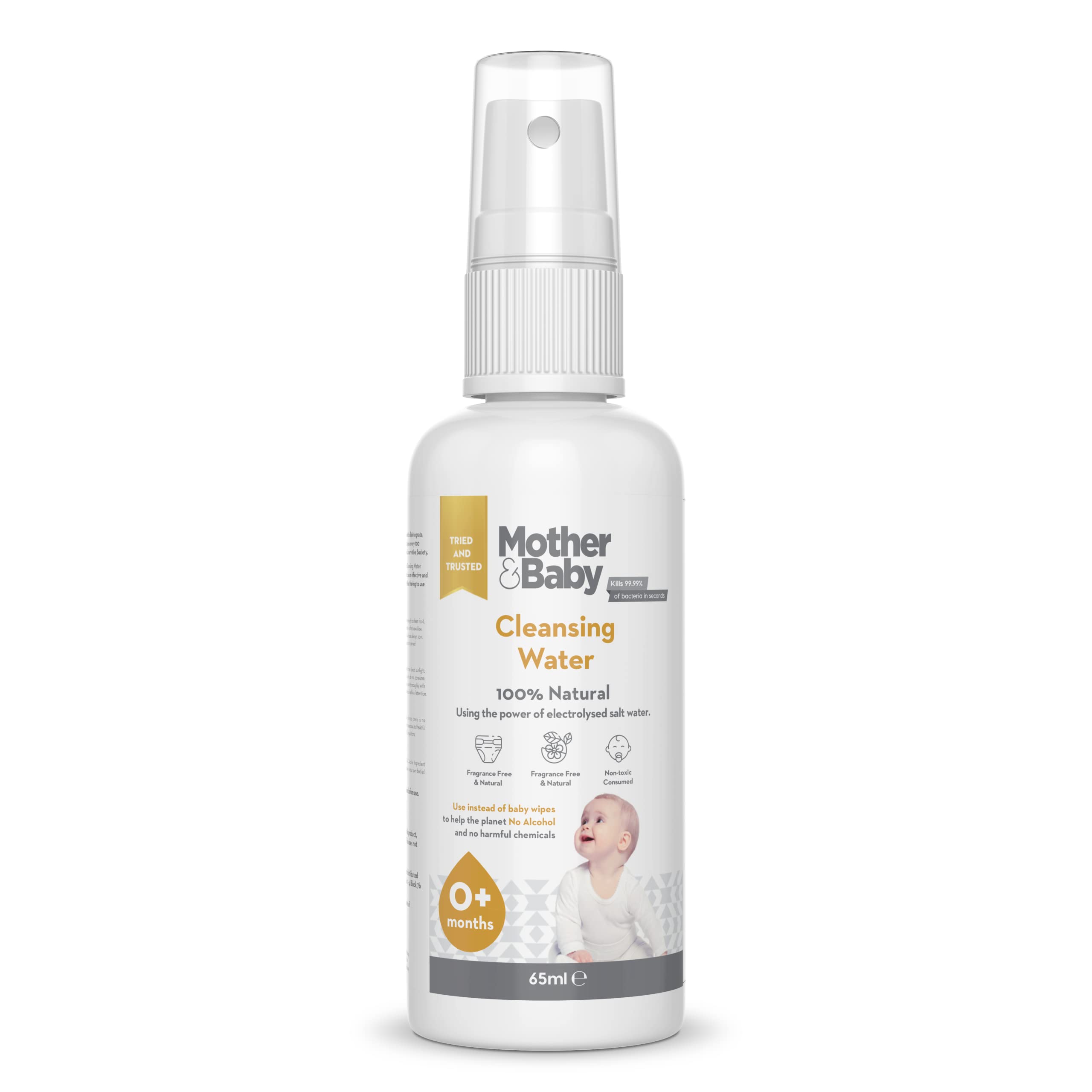 Buy Mother & Baby Cleansing Water 65ml Suitable For Use With Nappy