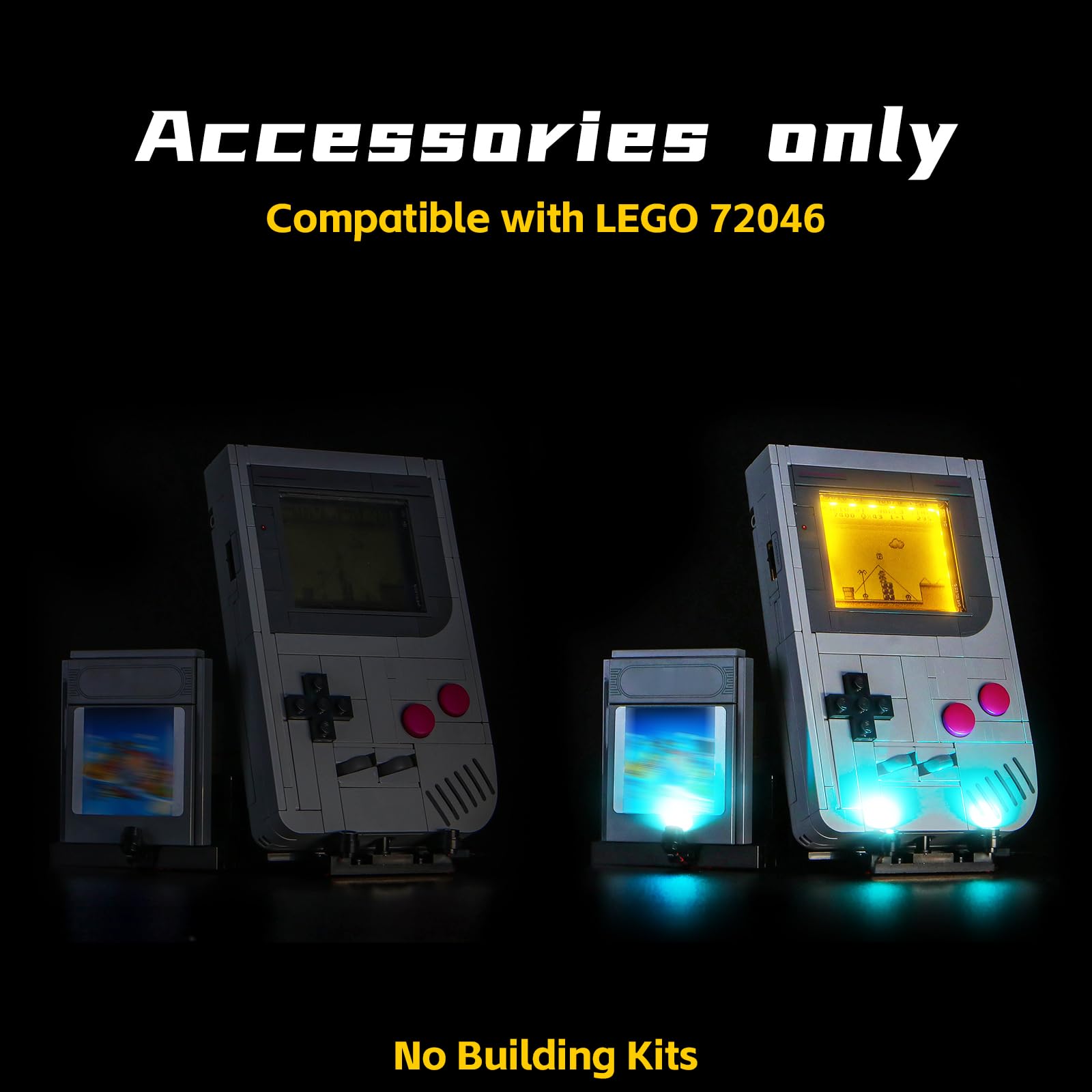 Light Kit Compatible with Lego 72046 Game Boy (No Model), Decoration Lighting Set Compatible with Lego Game Boy Creative Toys - Image 3