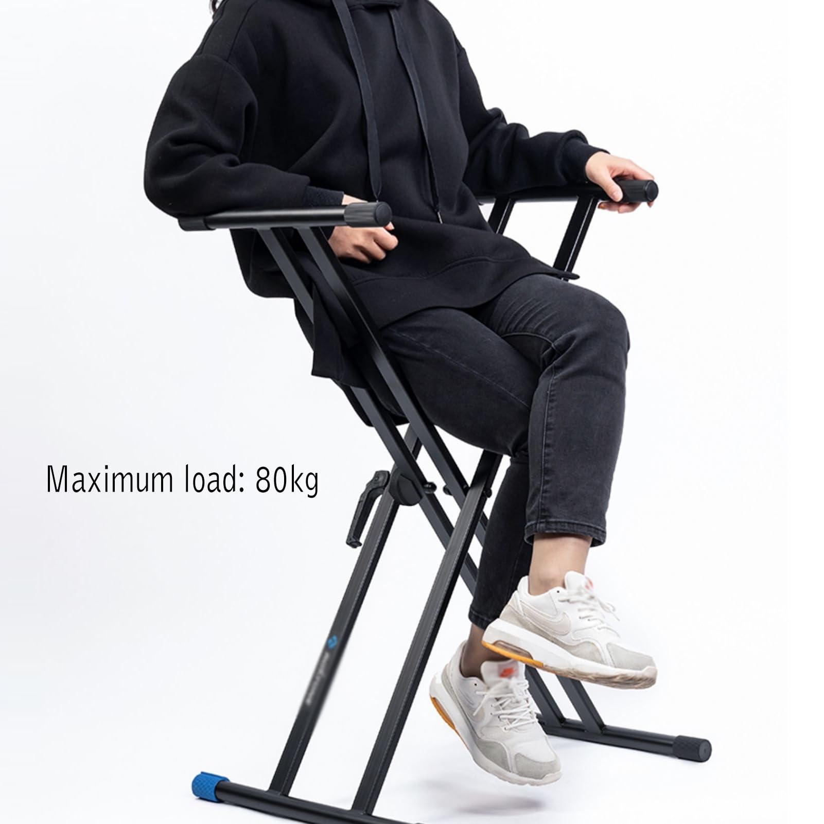 GCGC Keyboardständer Im X-Stil Mit Doppelstrebe, E-Piano-Keyboardständer Mit X-Strebe, Höhenverstellbar, Dreieckiger, Stabiler Klappständer for Das Heimstudio