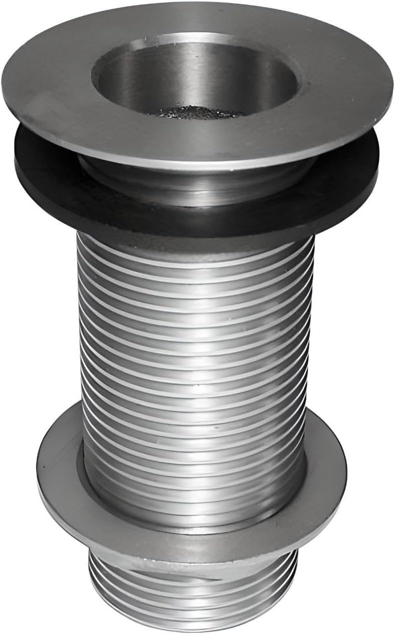 OCS Parts Nickel Plated Brass Sink Drain | 1" NPS Commercial Bar and Prep Sink Drain for 1-3/8" Sink Opening (3.25" Length)