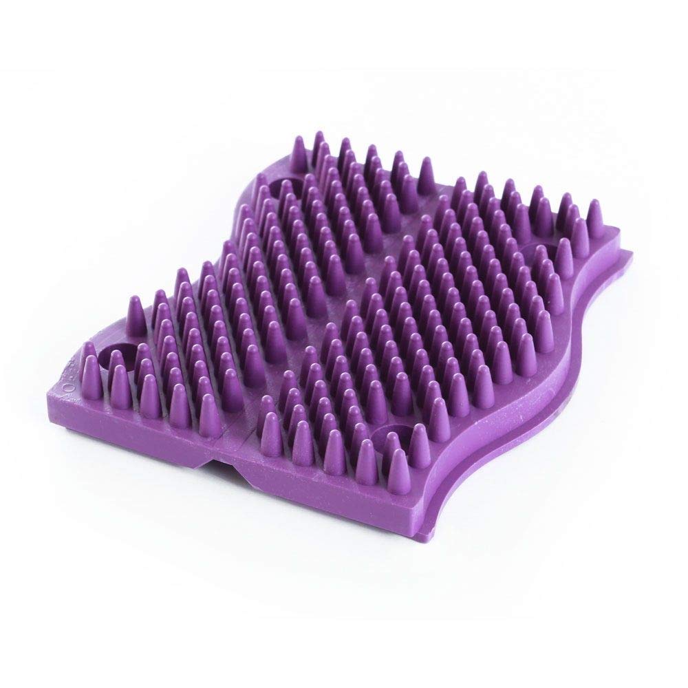 ScratchnAll violet 5x6x1 pouces plaque de grattage murale pour animaux domestiques et bétail