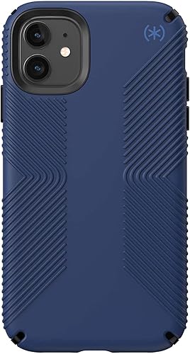 Miniatura 2 de Speck Products Presidio2 - Funda de agarre, compatible con iPhone 11, policarbonato, absorbente de golpes, azul costero, negroazul tormenta