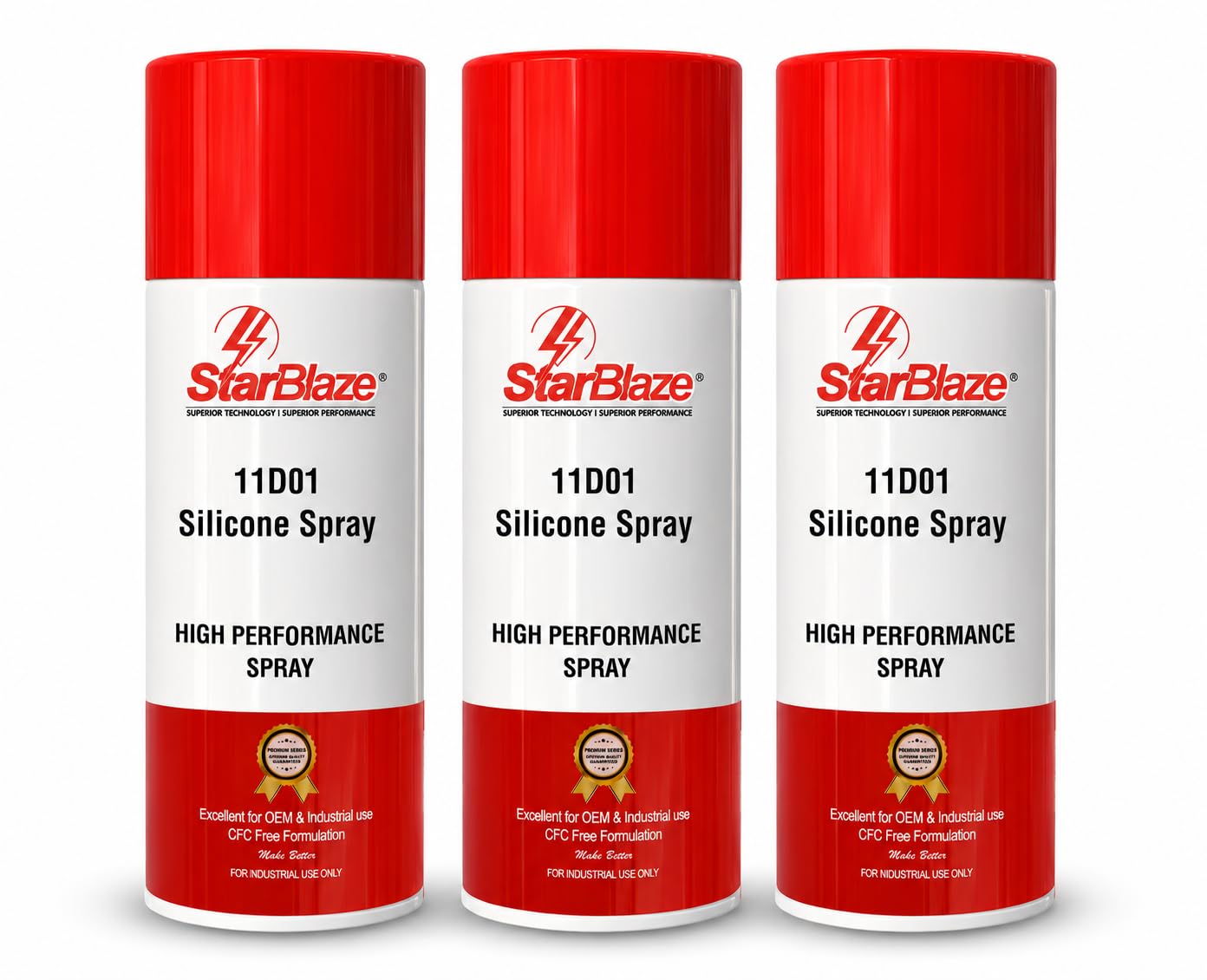 StarBlaze Silicone Spray | High-Performance Mould Release Spray | Odorless | Heat-Stable for Hot & Cold Moulds | Non-Corrosive & Ozone-Friendly | Made in India | 400 ml Pack Of 3-image-28