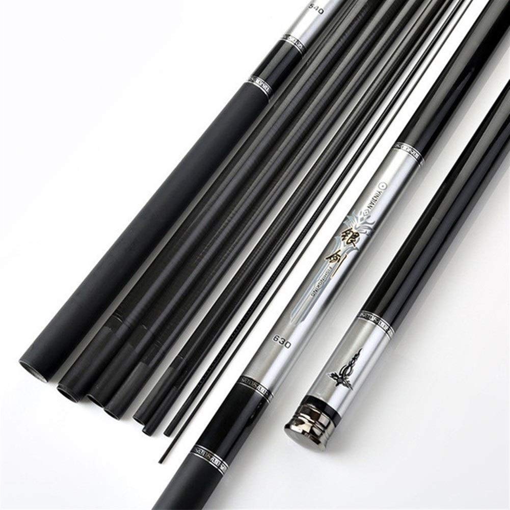 Canne a Peche,Canne a Peche au Coup Haute qualité Super Dur en Fibre de Carbone Canne à pêche télescopique 3.6m 4.5m 5.4m 6.3.0M 7.2m(7.2m)