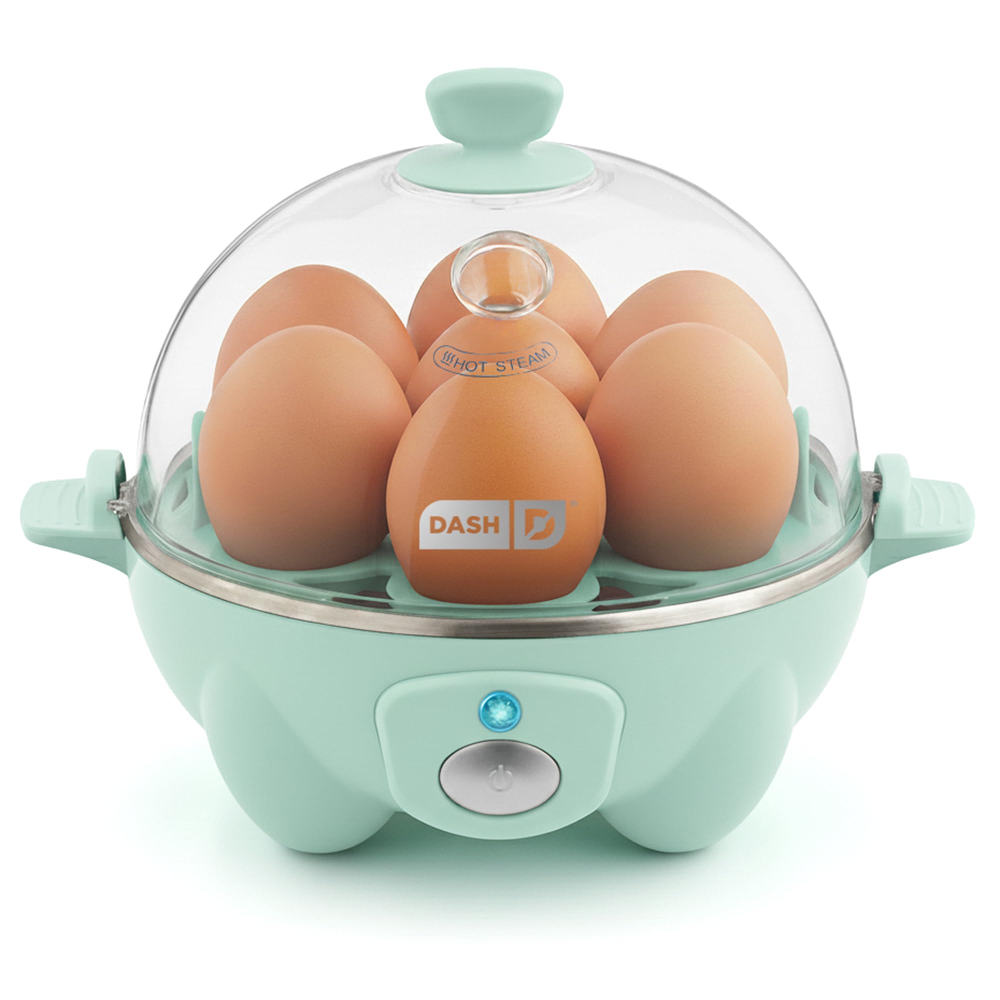 Photo 1 of Dash Rapid Egg Cooker - Boiler, Poacher & Steamer - Includes Measuring & Recipe Guide - Dishwasher Safe - BPA Free - Holds 7 Eggs, Aqua