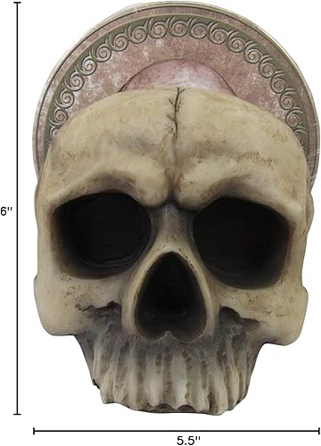 Miniatura 8 de DWK Soporte decorativo de calavera con posavasos absorbentes de bebidas, 4 posavasos absorbentes con juego de soporte, accesorios de cocina góticos