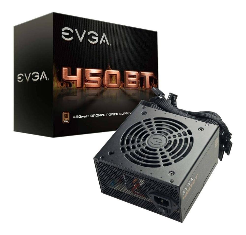 EVGA100-BT-0450-K1 450W ATX Black Power Supply Unit - Power Supply Unit (450 W, 100-240, 50-60, Active, 90 W, 420 W)