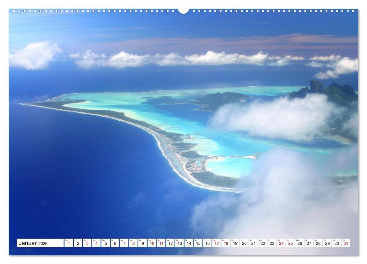 Reif für die Südsee. Reise von Fidschi bis Bora Bora (Wandkalender 2026 DIN A2 quer), CALVENDO Monatskalender: Eine Reise zu den paradiesischen Trauminseln am Ende der Welt. (CALVENDO Orte)