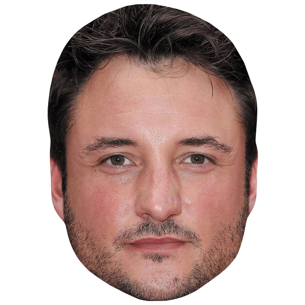 Celebrity Cutouts Lifelike James Bye (Stubble) Celebrity Mask, Flat Card Face, Fancy Dress Mask