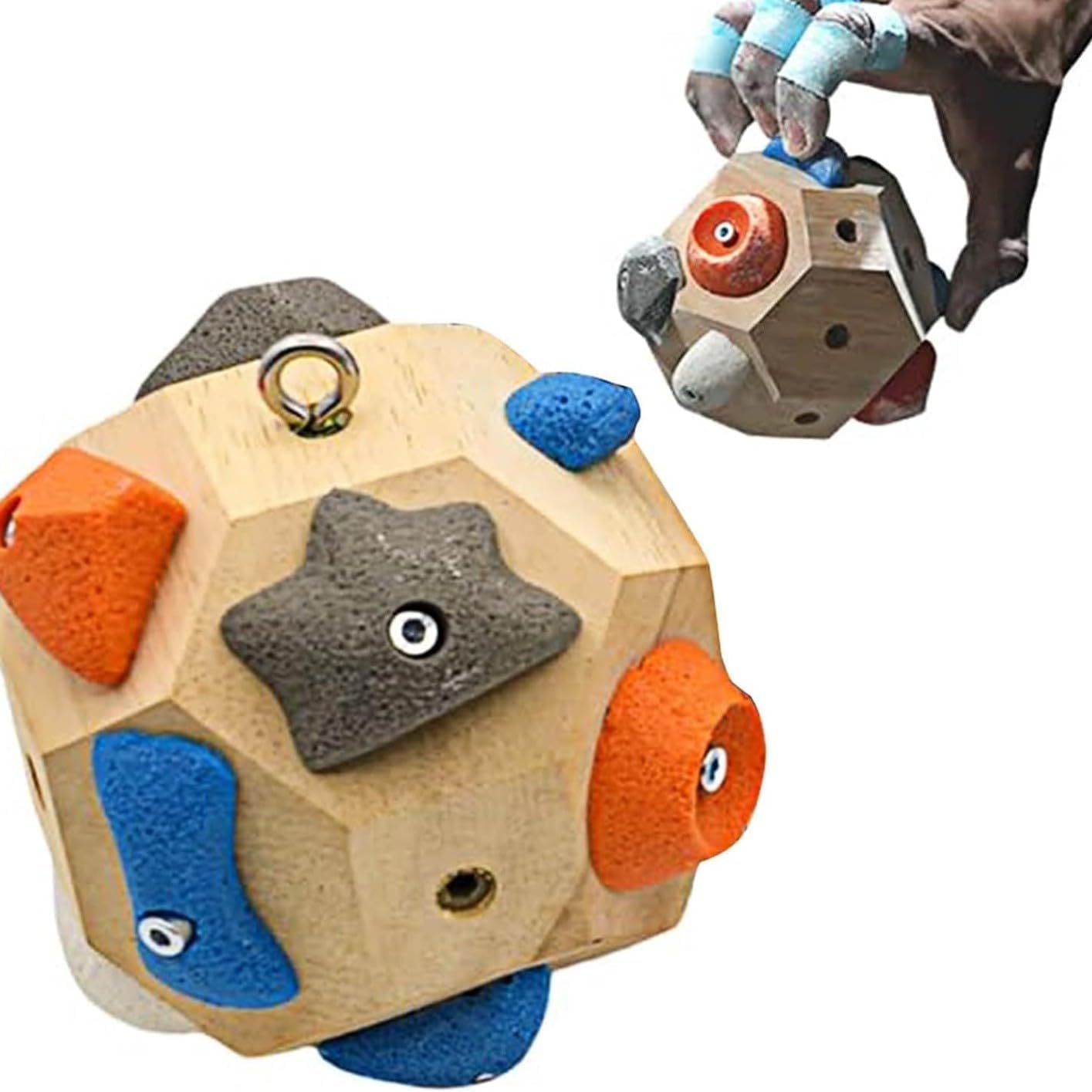KQLHLHDYZ Bloques de Boulder Hechos a Mano, Pelota de Escalada para Entrenamiento de Fuerza de Dedos, Regalos de Boulder para Entrenamiento de Fuerza de Dedos para Escaladores de Roca