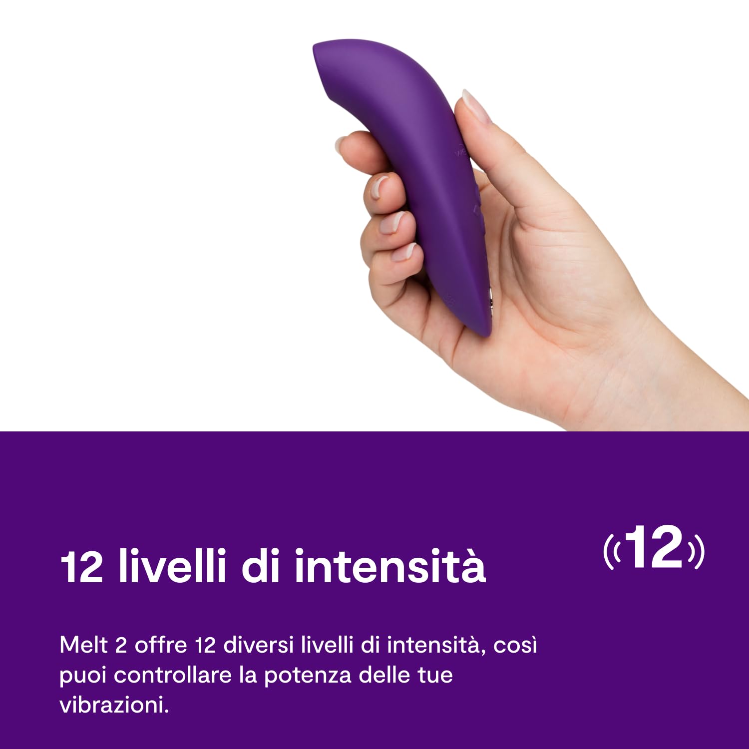 We-Vibe Melt 2 Vibratore Clitorideo | Stimolatore Giocattoli Sessuali | Succhiatore Clitoride Massaggiatore per Donne | Masturbatore con Controllo App | 12 Intensità e 6 Modelli di Suzione | Viola
