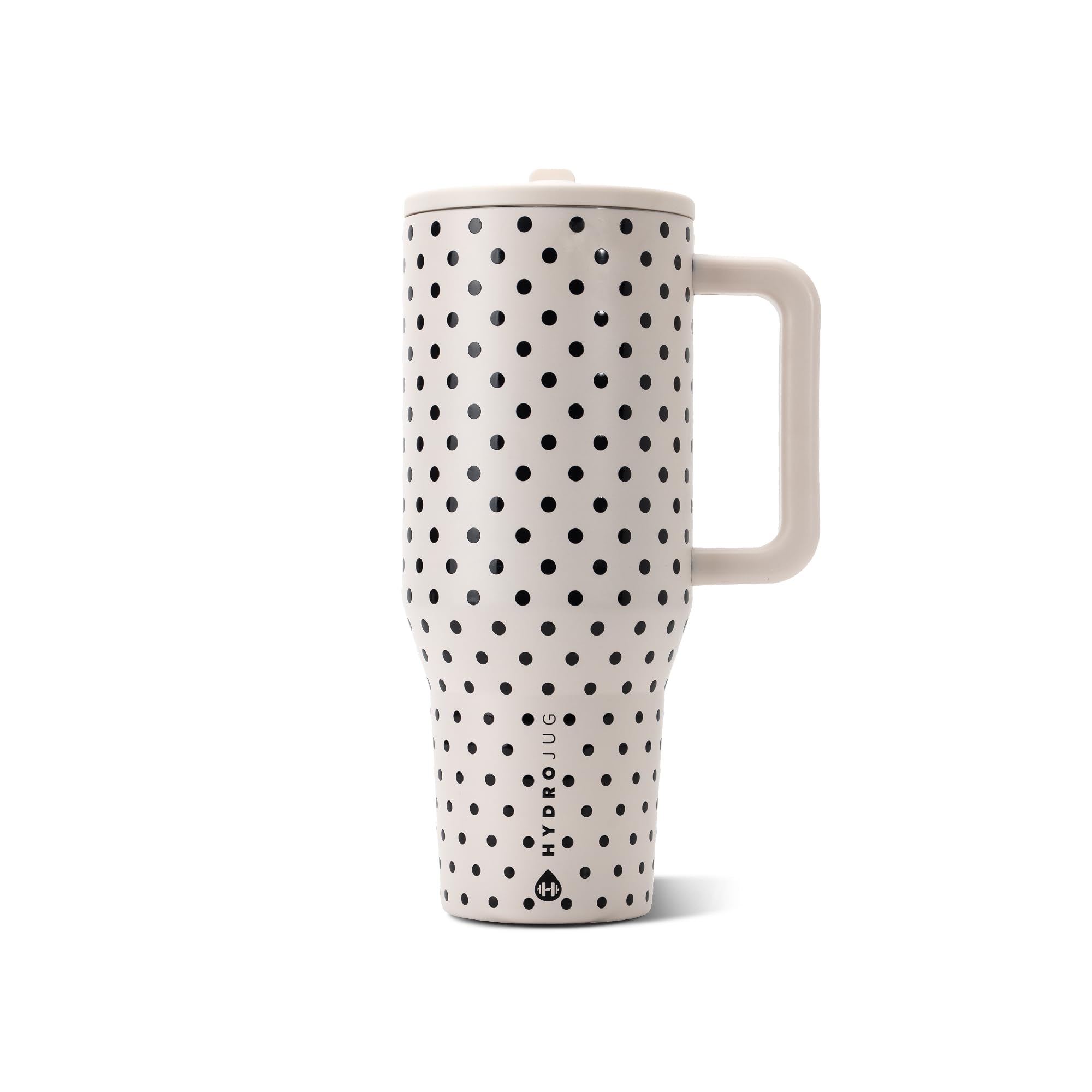 HydroJug Polka Dot Traveler 40oz, Insulated Tumbler, French Vanilla โ image 1