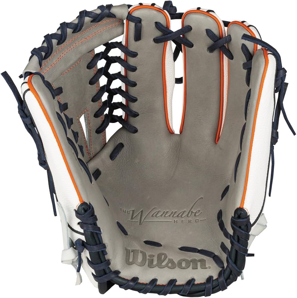 極美品 Wilson Wannabe HERO 軟式グローブ 野球 ウィルソン WILLSON 刺繍 ウィルソン 軟式用グローブ 内野手用 Wilson Wannabe