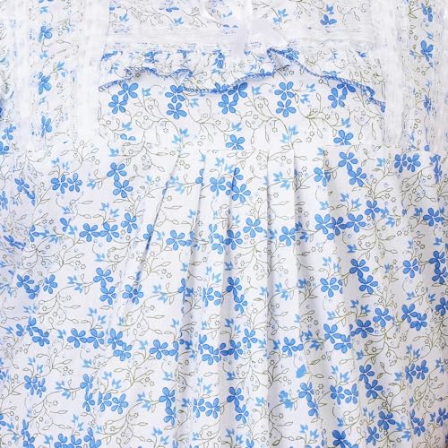 Image of Women's Cotton Block Print Knee Length Nighty