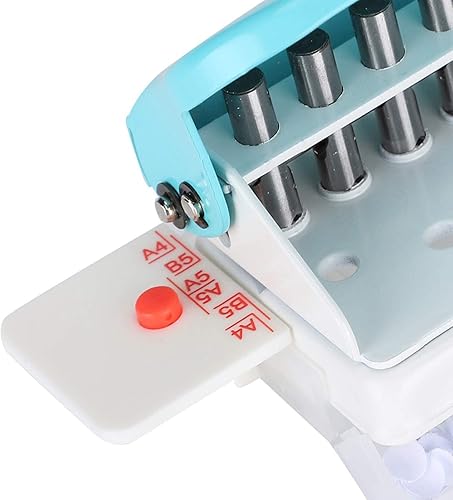 Miniatura 8 de Máquina perforadora multifuncional, encuadernadora de papel en espiral, libro ajustable A4 (30), B5 (26), A5 (20) agujero, perforadora de agujeros