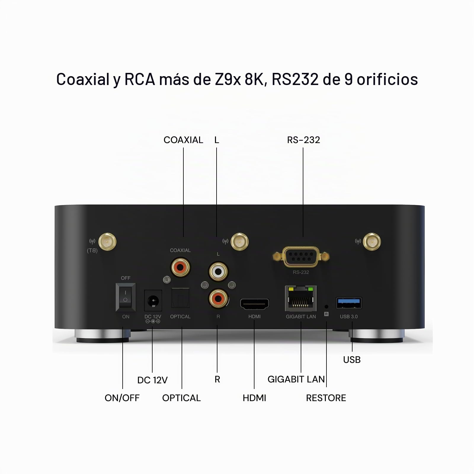 zidoo Z30 PRO-8K Reproductor multimedia Amlogic S928X-K Procesador 6G+64G,DV, HDR10+ Set parte superior Box,Android 11, BDMV/ISO,Bahía HDD