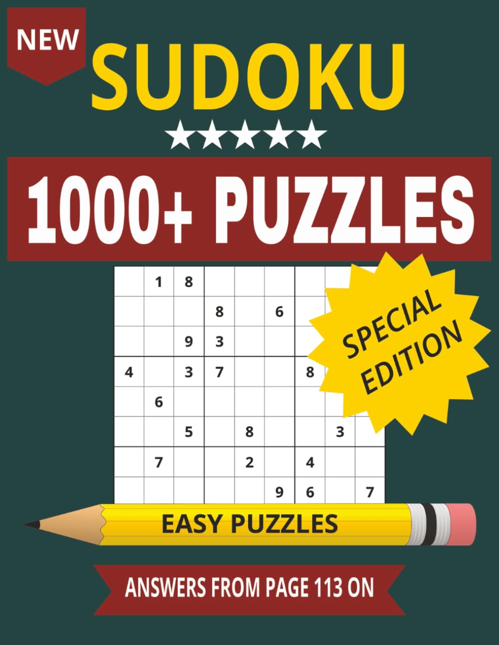 Sudoku Puzzle book For adults ,teens ,kids and seniors: 1000 + puzzles with solutions