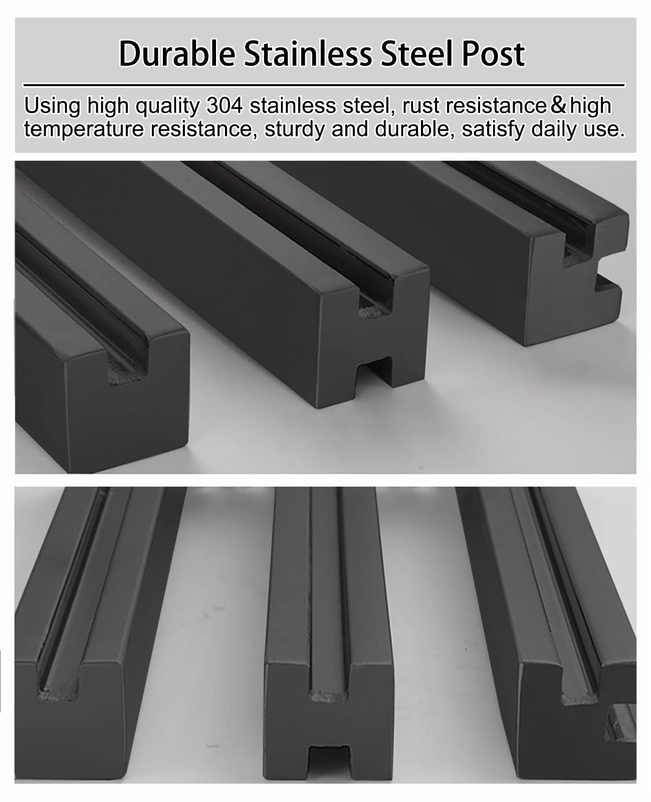 Kit ringhiera in vetro in acciaio inossidabile 304 - Sistema di pannelli in vetro per interni per scale di corridoio