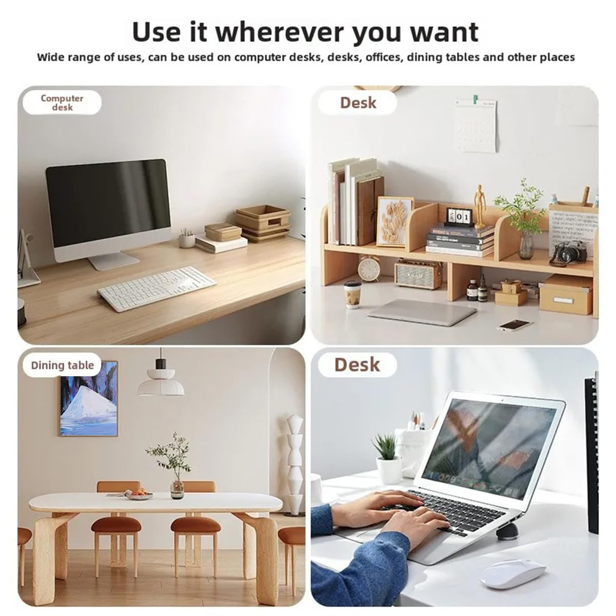 Tappetino per Mouse Antiscivolo in Pelle PU, Impermeabile, per Laptop, Esteso, Ideale per Scrivere in Ufficio, 50cm x 100cm