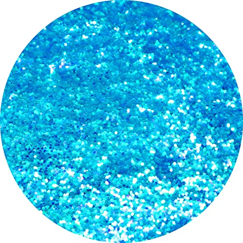 Hemway Craft Glitter Fluorescent UV Neon Blue 100g Extra Chunky Glitter for Crafts Resin, Cosmetic, Nail, Face, Body - Image 2