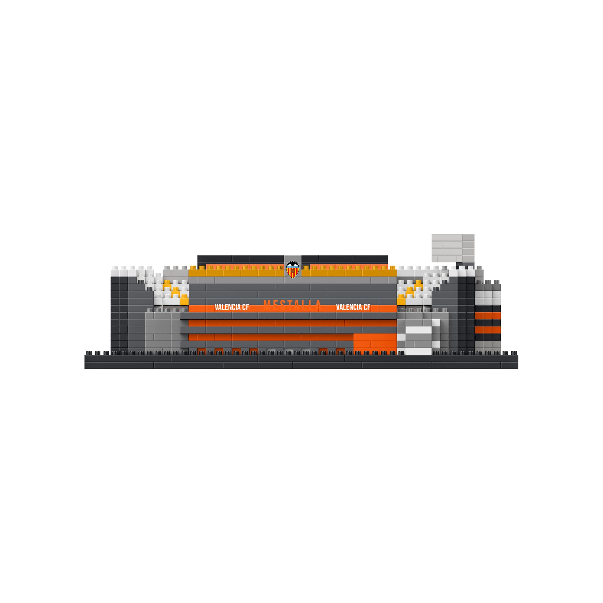 FOCO Offizielles Lizenzprodukt Valencia CF Mestalla Stadium BRXLZ-Steine 3D-Mini-Fußballstadion BAU-Set