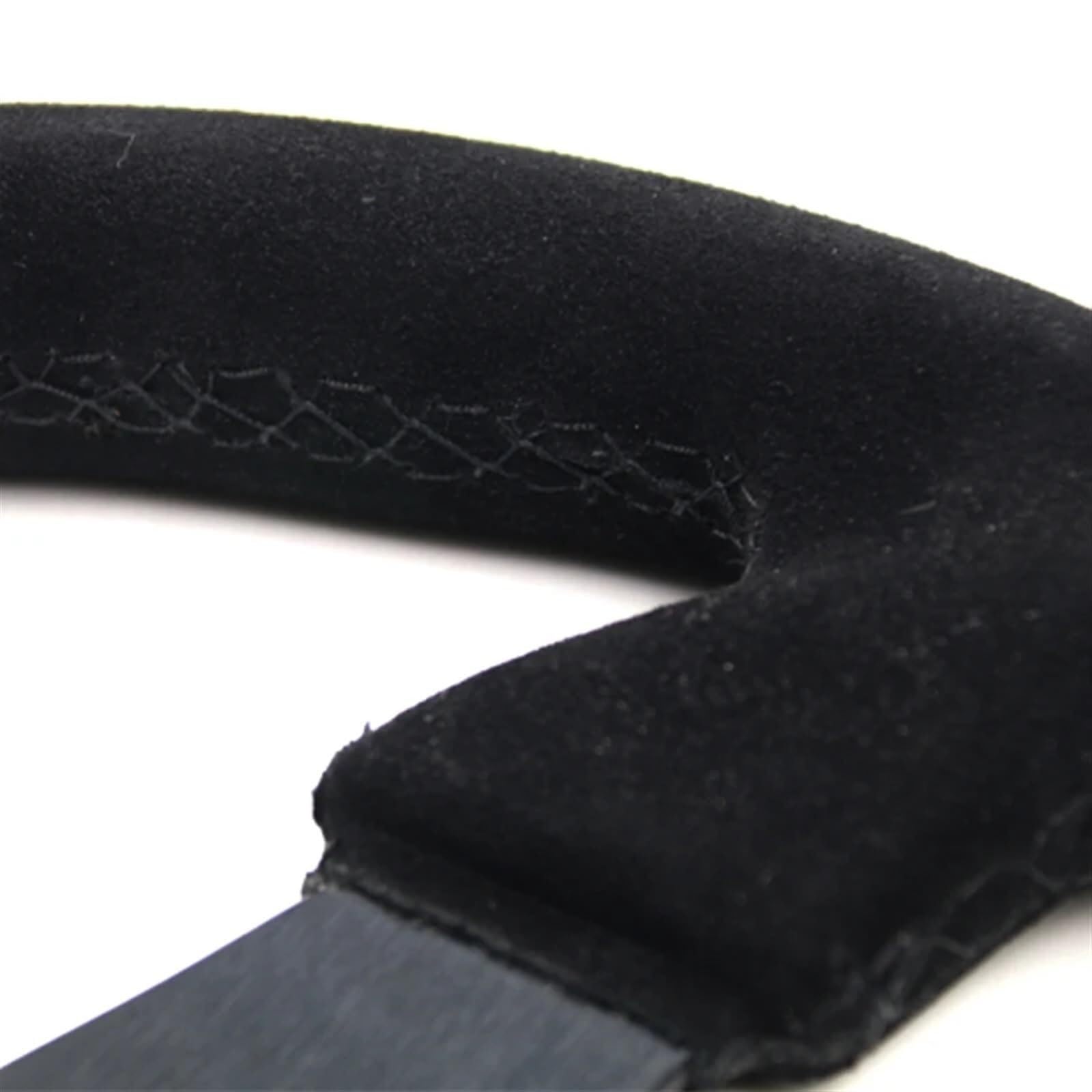 Volanti Auto Volante da corsa 13 pollici (330 mm) in pelle nera suture piatto Vieni