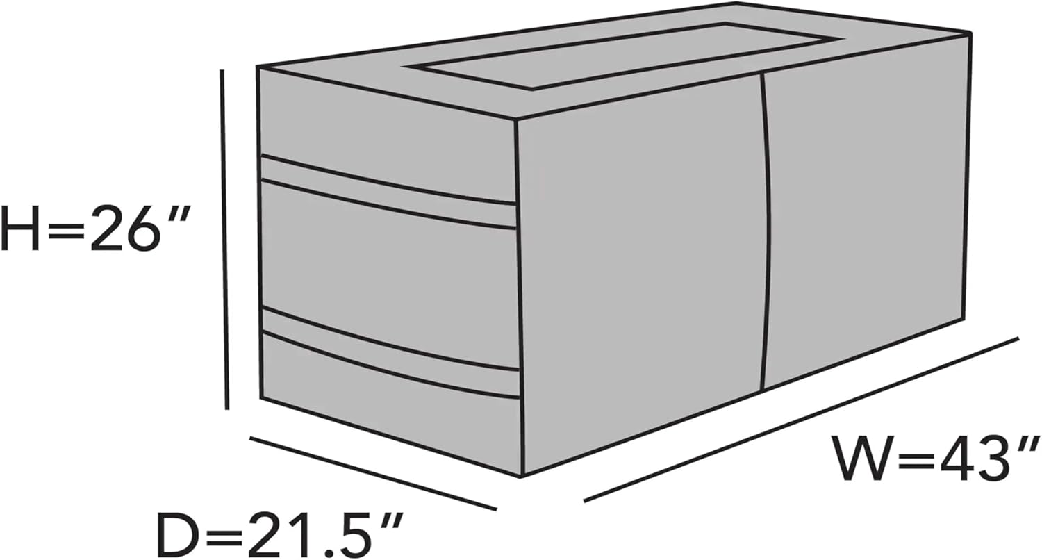 Covermates Keepsakes - Rolling Structured Storage Bag - Heavy Duty Polyester, Padded Handles - Dual Zipper - Closet Storage, Brown Heather